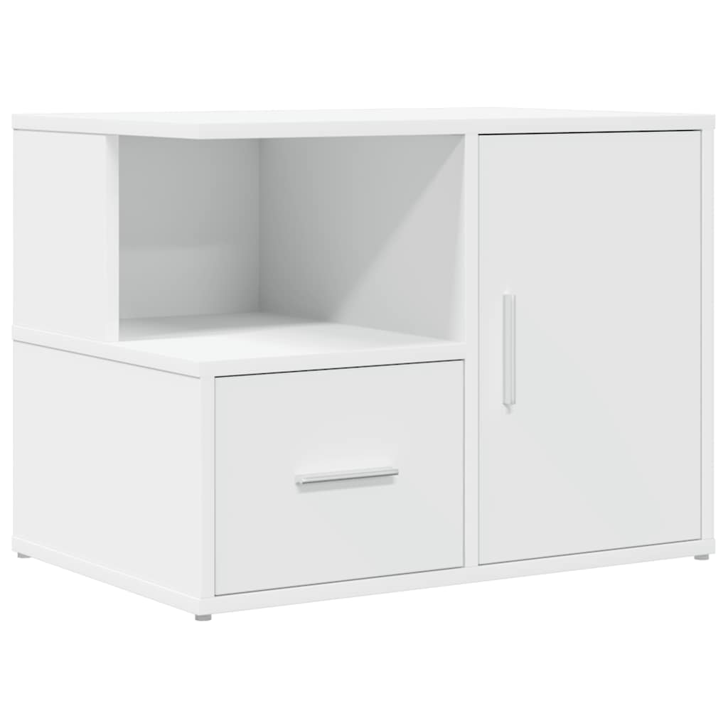Armoire d'angle blanc 160x40x45 cm bois d’ingénierie