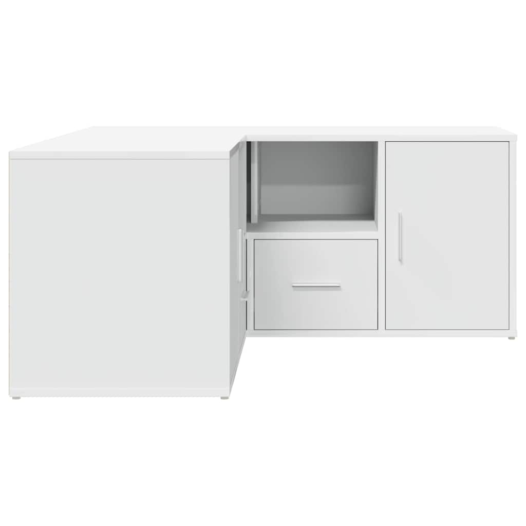 Armoire d'angle blanc 160x40x45 cm bois d’ingénierie