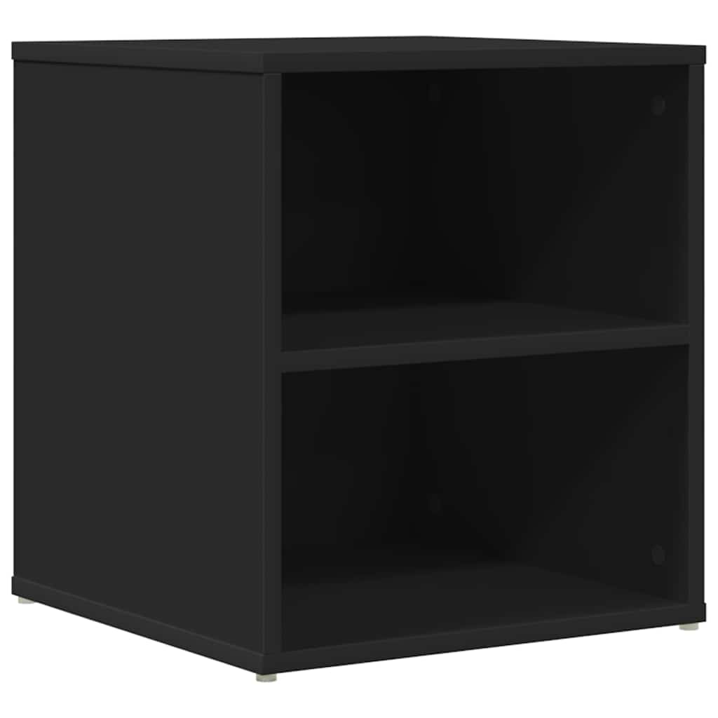 Armoire d'angle noir 160x40x45 cm bois d’ingénierie