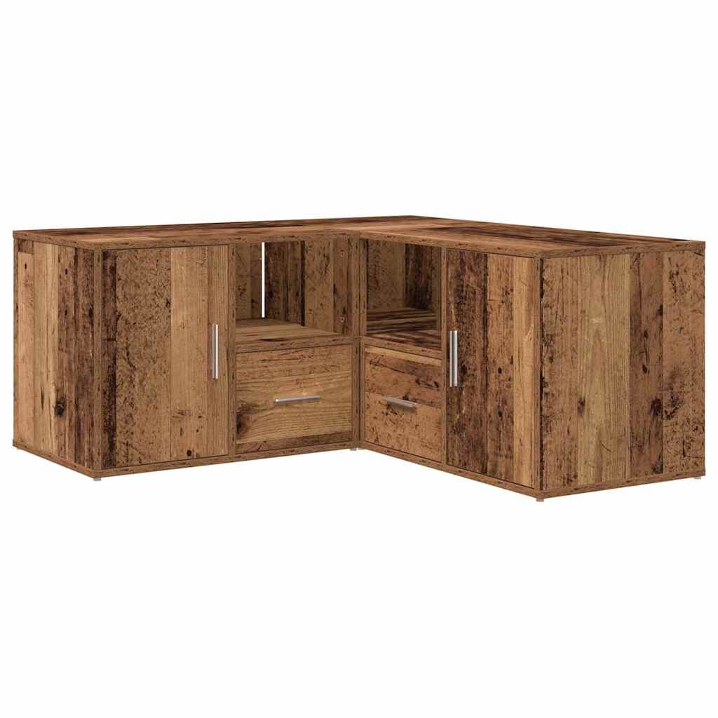Armoire d'angle vieux bois 160x40x45 cm bois d'ingénierie - XIOS
