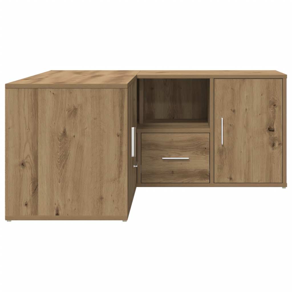 Armoire d'angle chêne artisanal 160x40x45 cm bois d'ingénierie - XIOS