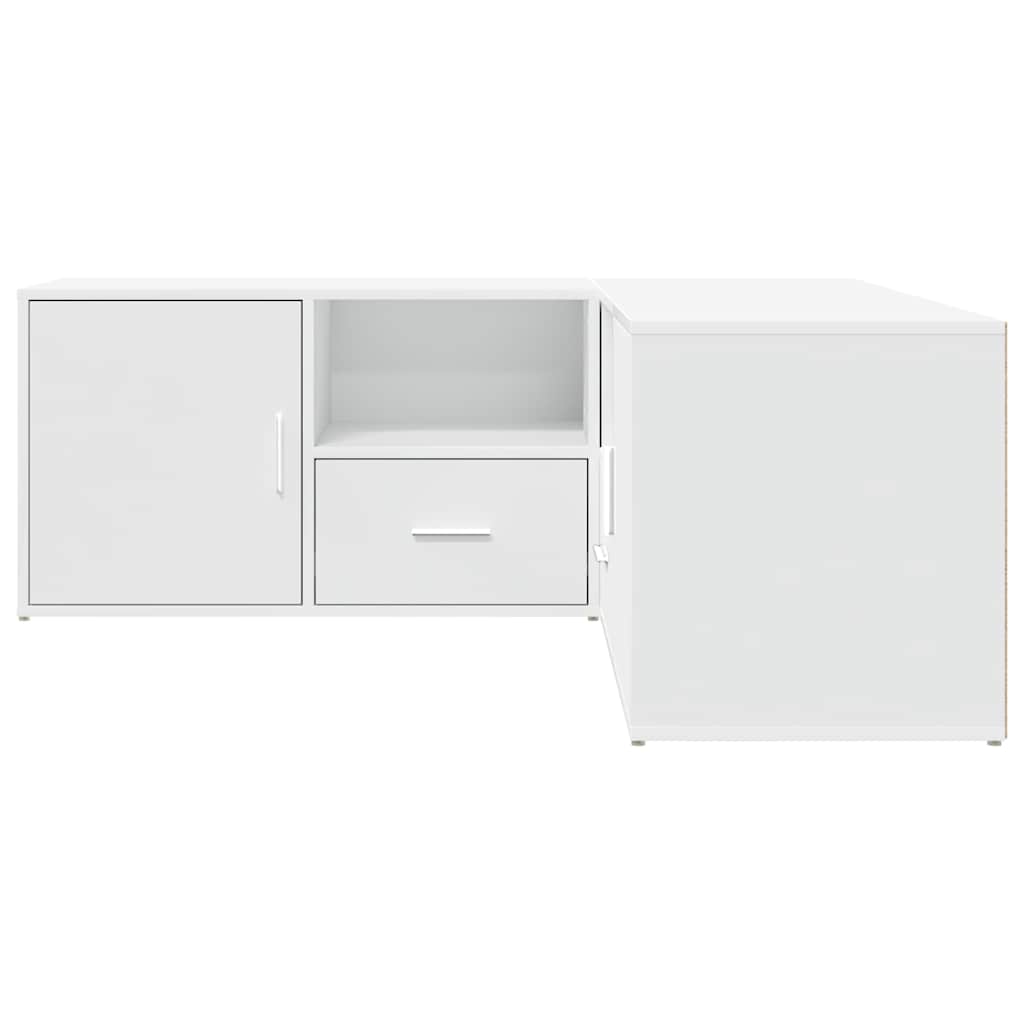 Armoire d'angle blanc 200x40x45 cm bois d’ingénierie - XIOS