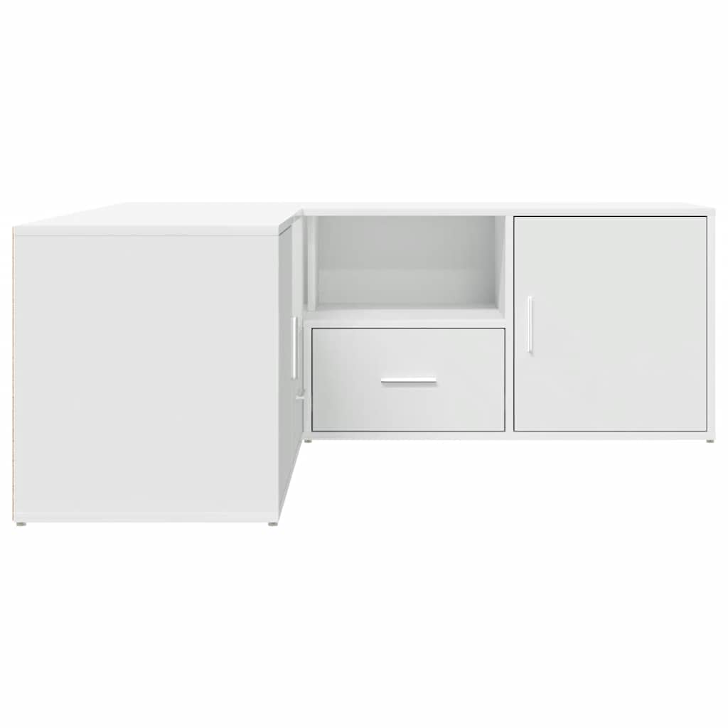 Armoire d'angle blanc 200x40x45 cm bois d’ingénierie - XIOS