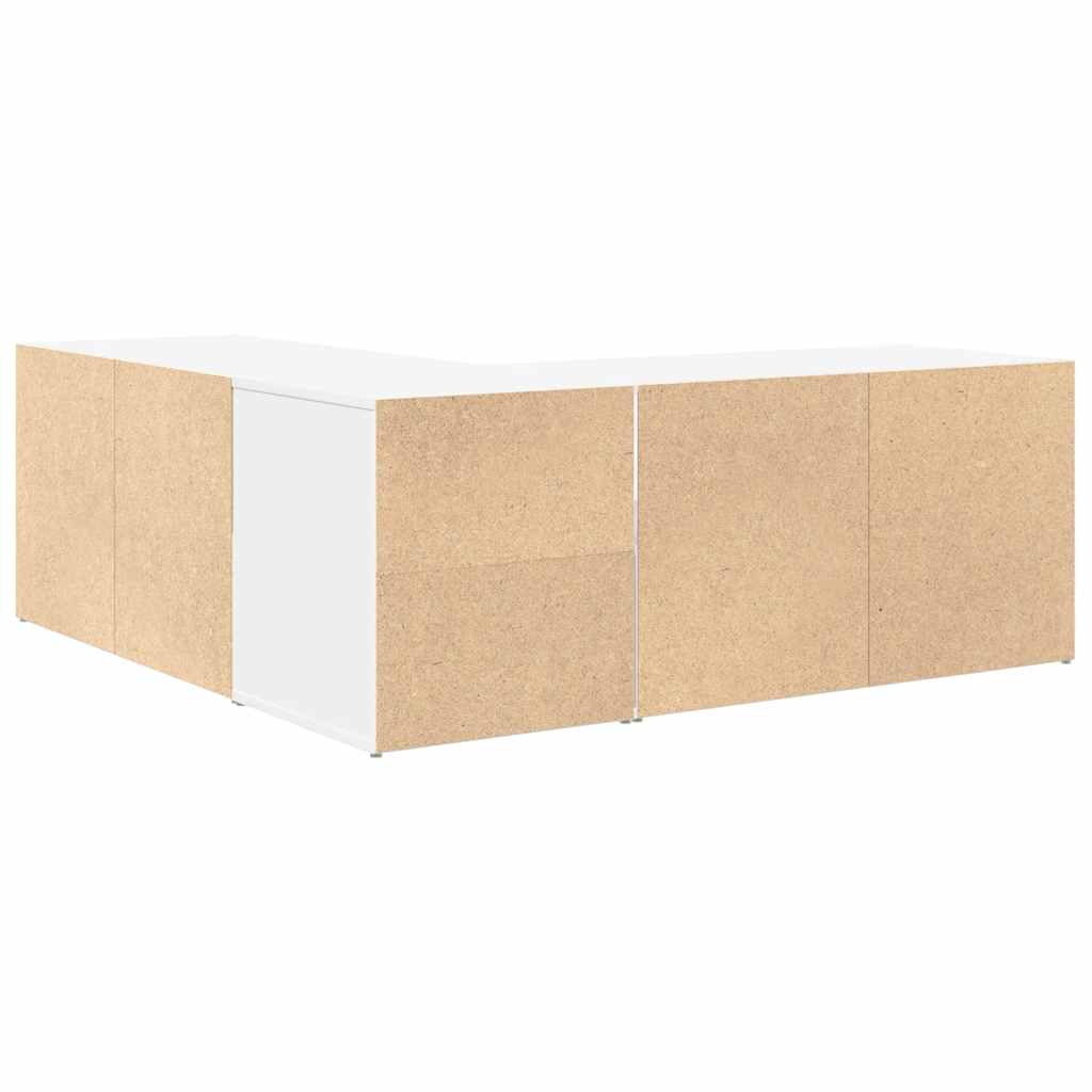 Armoire d'angle blanc 200x40x45 cm bois d’ingénierie - XIOS
