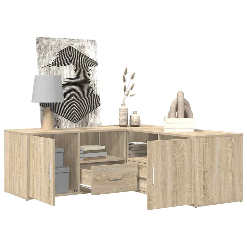Armoire d'angle chêne sonoma 200x40x45 cm bois d’ingénierie - XIOS