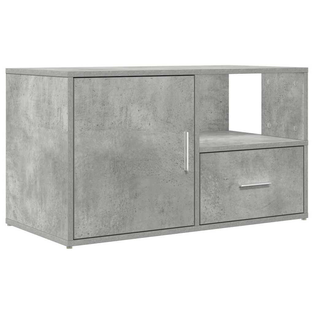 Armoire d'angle gris béton 200x40x45 cm bois d’ingénierie - XIOS