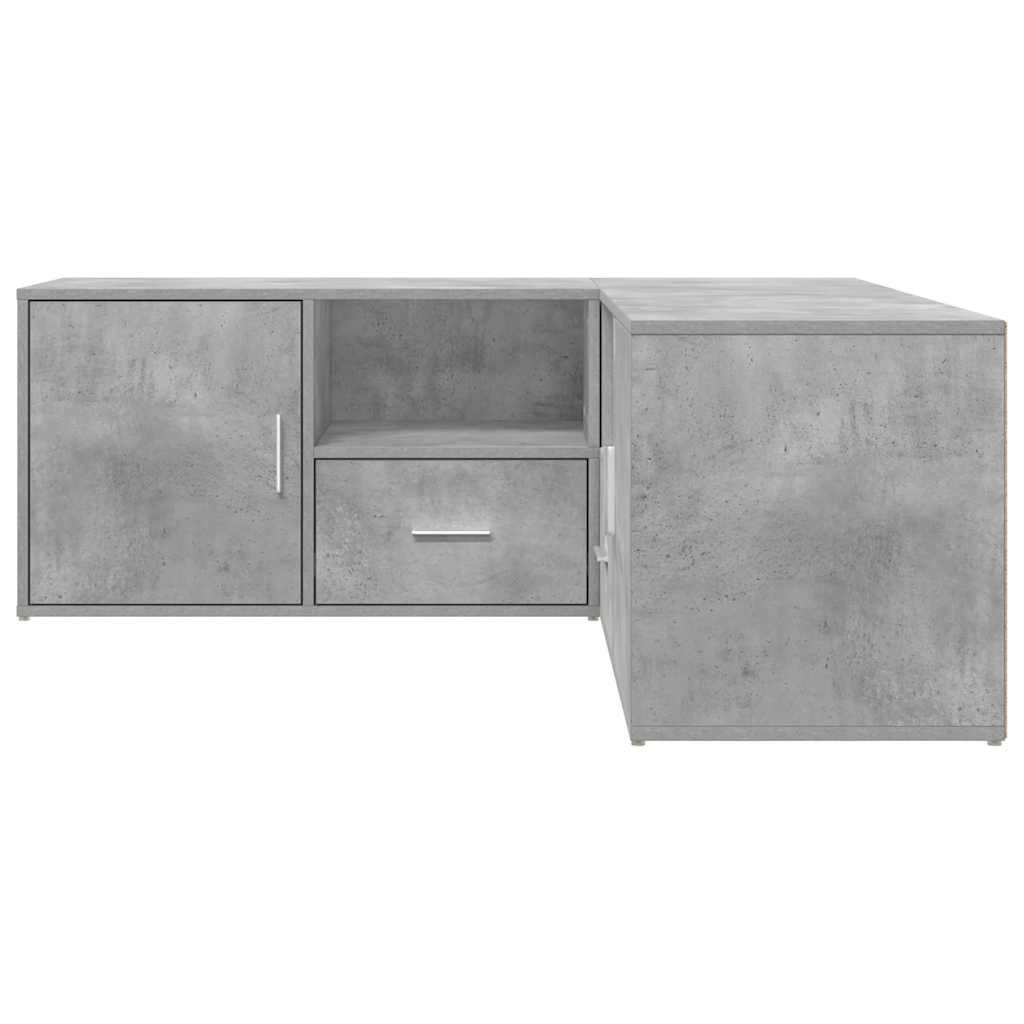 Armoire d'angle gris béton 200x40x45 cm bois d’ingénierie - XIOS
