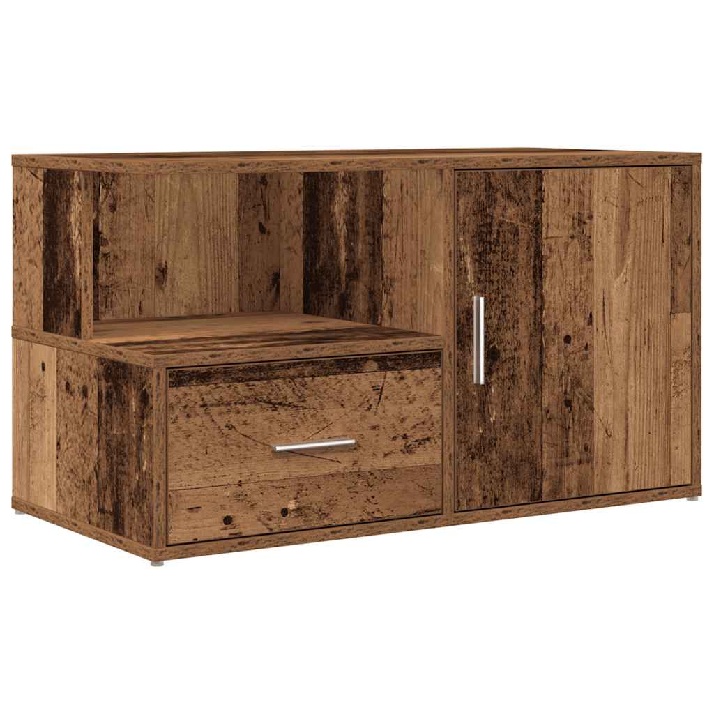Armoire d'angle vieux bois 200x40x45 cm bois d'ingénierie - XIOS