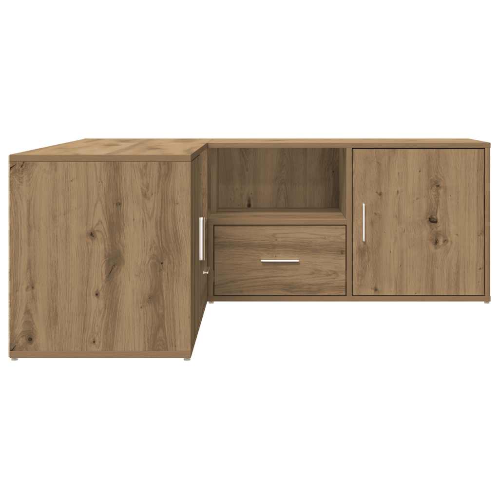Armoire d'angle chêne artisanal 200x40x45 cm bois d'ingénierie - XIOS