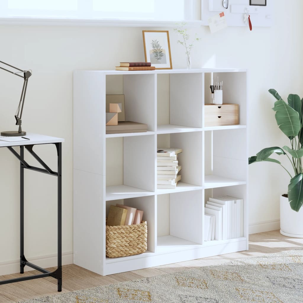 Bibliothèque blanc 102x32x108 cm bois d'ingénierie - XIOS