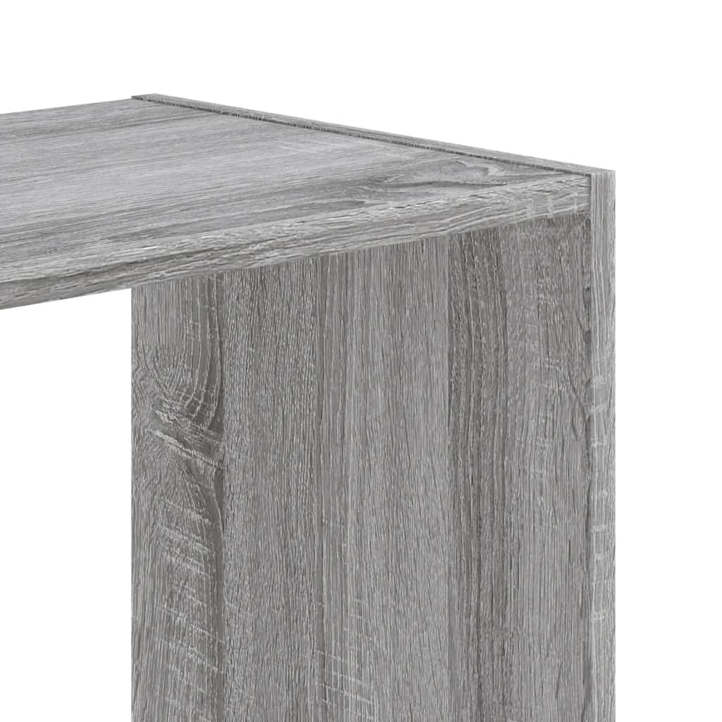Bibliothèque sonoma gris 102x32x108 cm bois d'ingénierie - XIOS