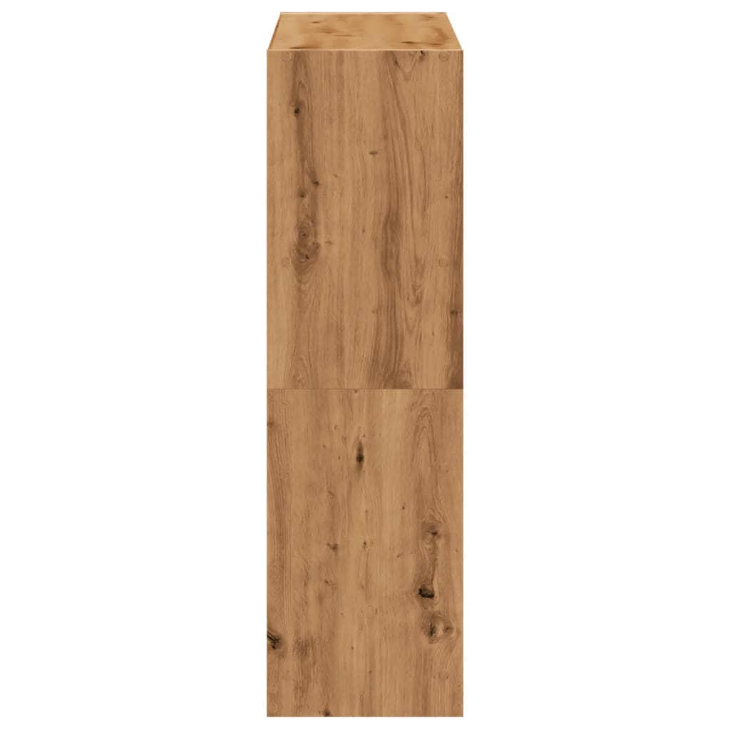 Bibliothèque chêne artisanal 102x32x108 cm bois d'ingénierie - XIOS