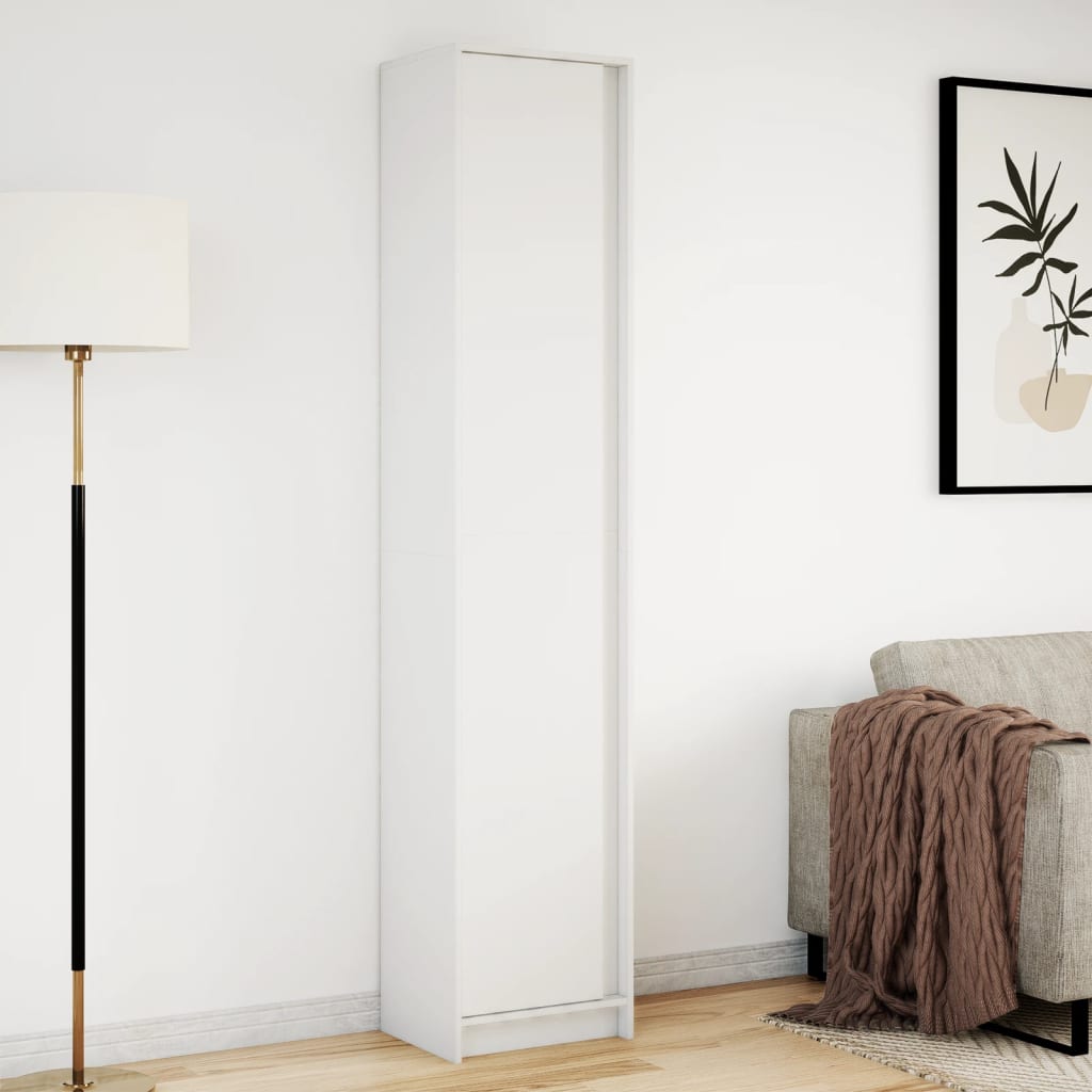Buffet haut avec LED blanc 41,5x32,5x200 cm bois d’ingénierie - XIOS
