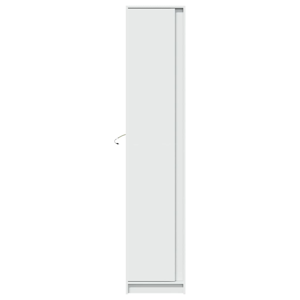 Buffet haut avec LED blanc 41,5x32,5x200 cm bois d’ingénierie - XIOS