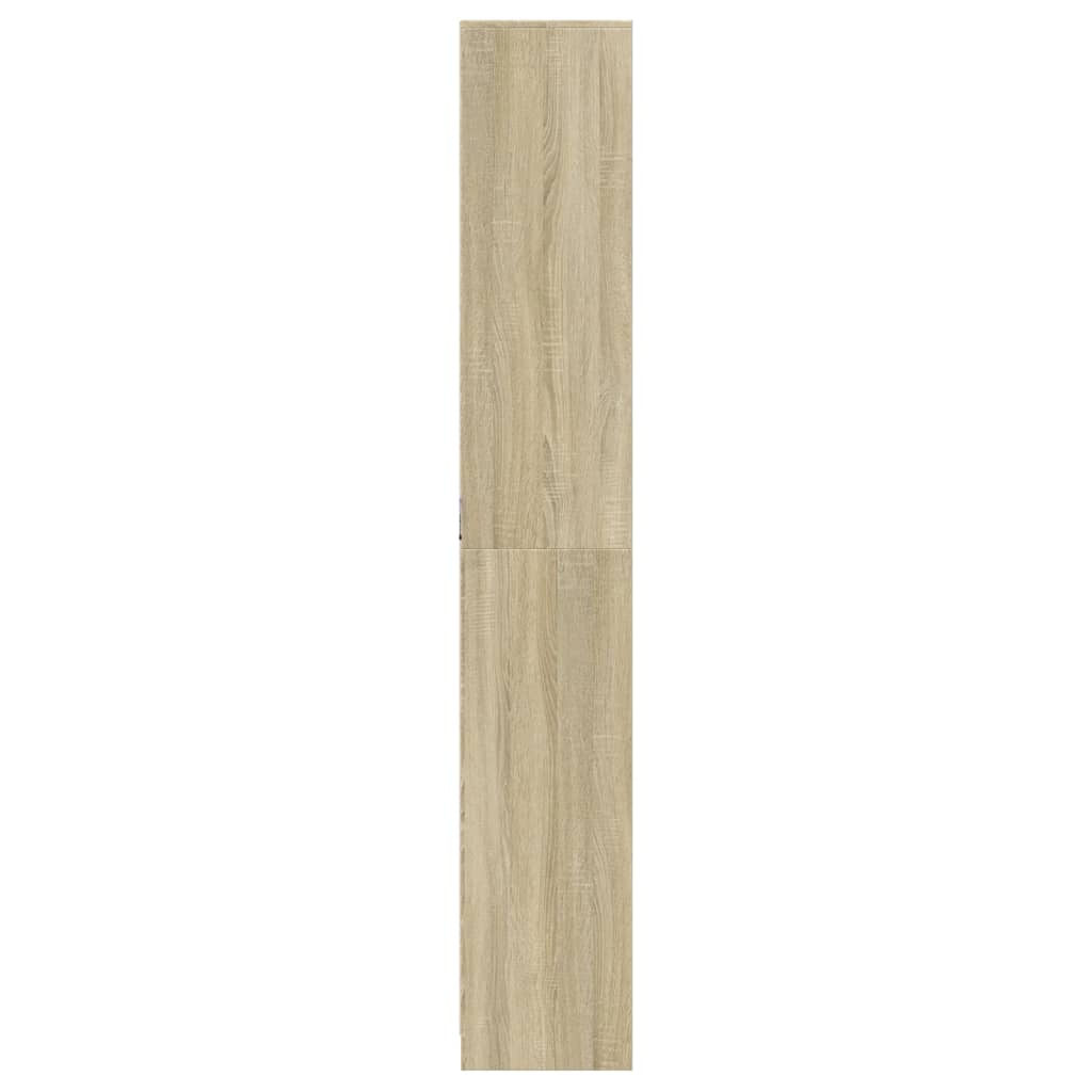 Buffet haut LED chêne sonoma 41,5x32,5x200 cm bois d’ingénierie - XIOS