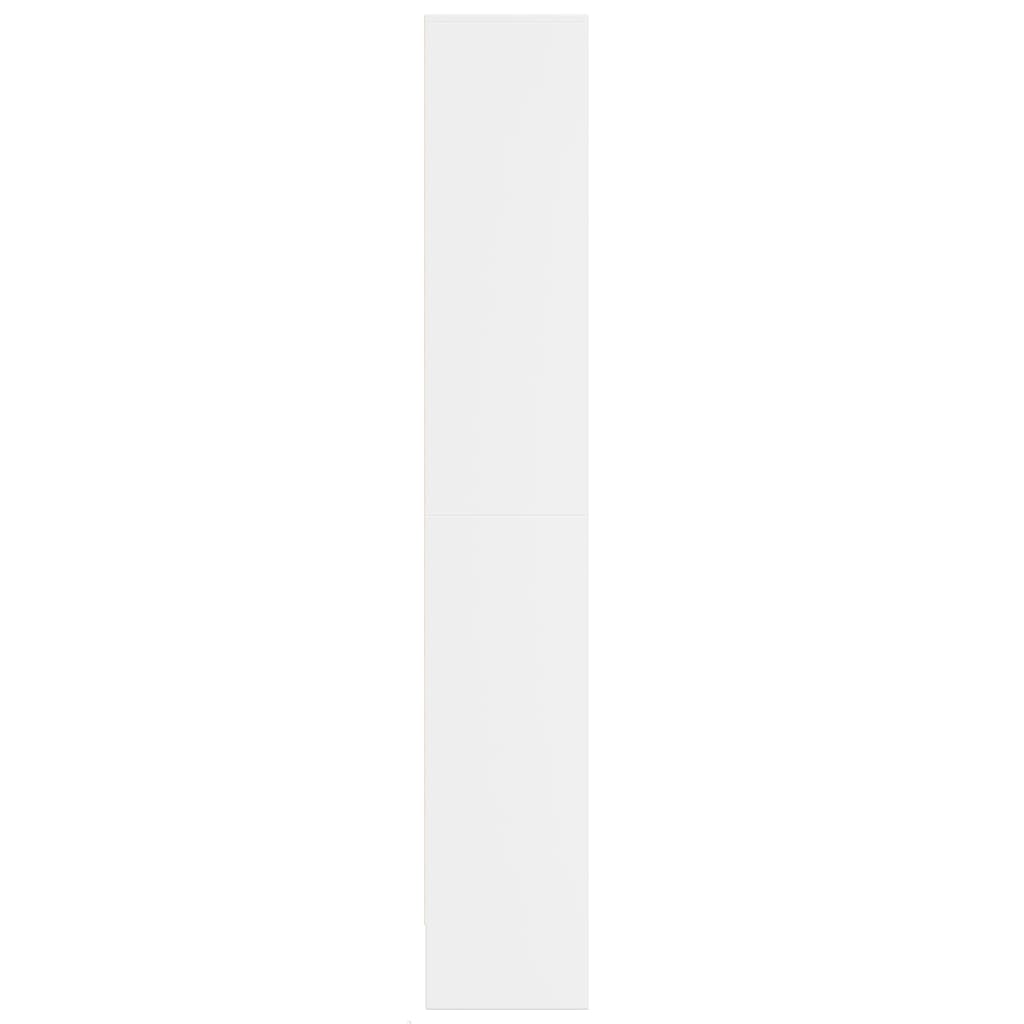 Buffet haut avec LED blanc 69x32,5x200 cm bois d’ingénierie - XIOS
