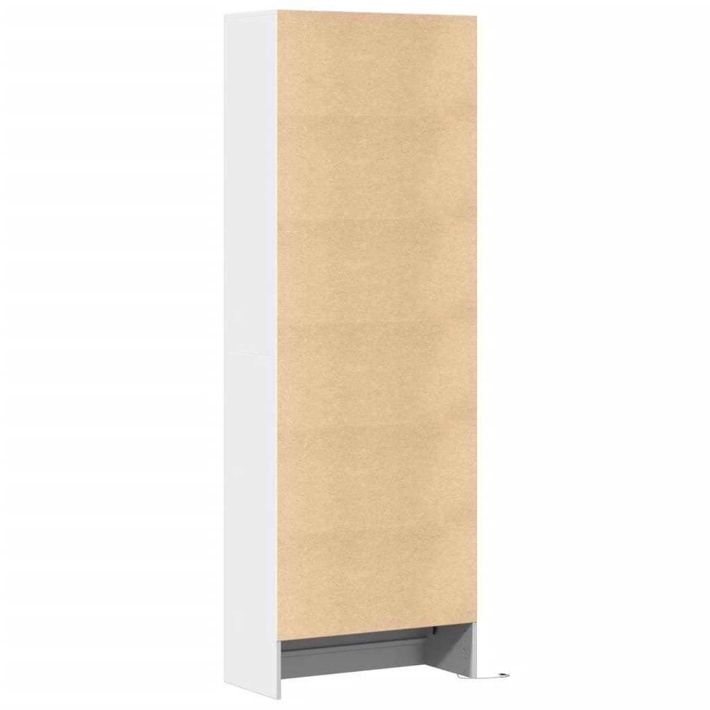 Buffet haut avec LED blanc 69x32,5x200 cm bois d’ingénierie - XIOS