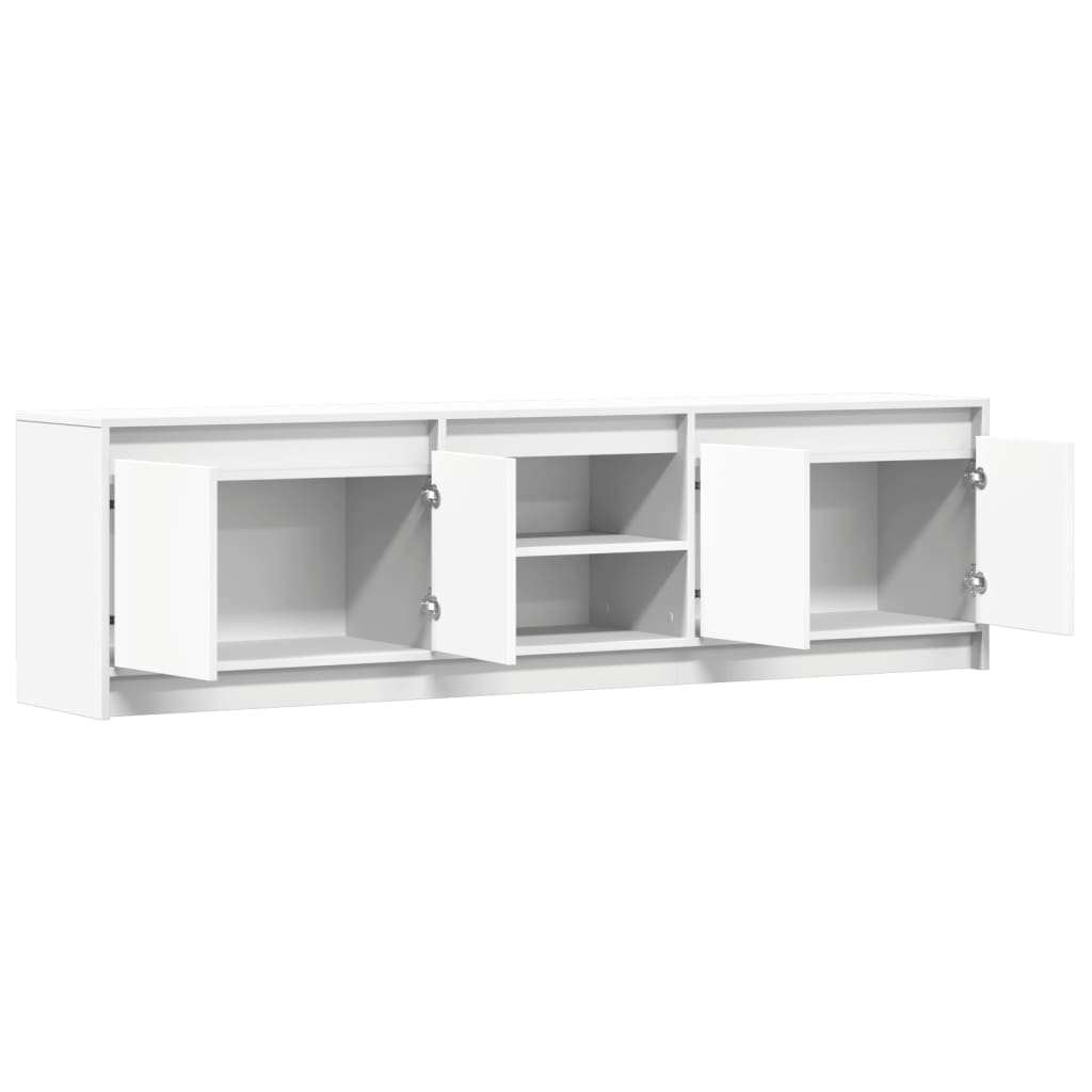 Meuble TV avec LED blanc 180x34x50 cm bois d'ingénierie - XIOS