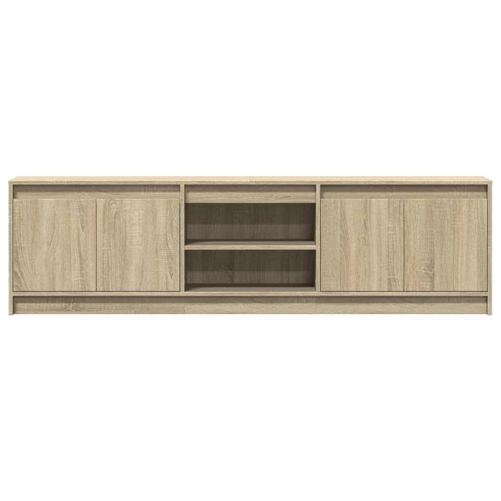 Meuble TV avec LED chêne sonoma 180x34x50 cm bois d'ingénierie - XIOS
