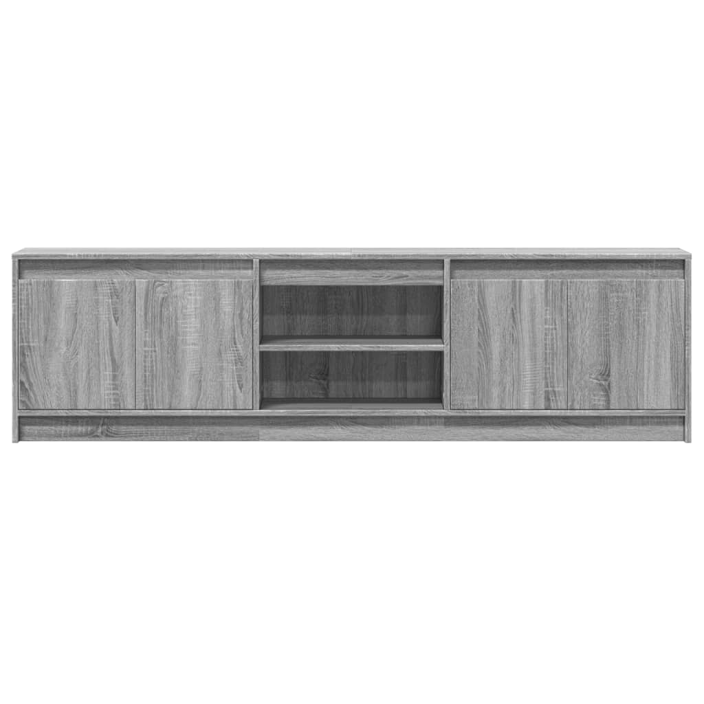 Meuble TV avec LED sonoma gris 180x34x50 cm bois d'ingénierie - XIOS