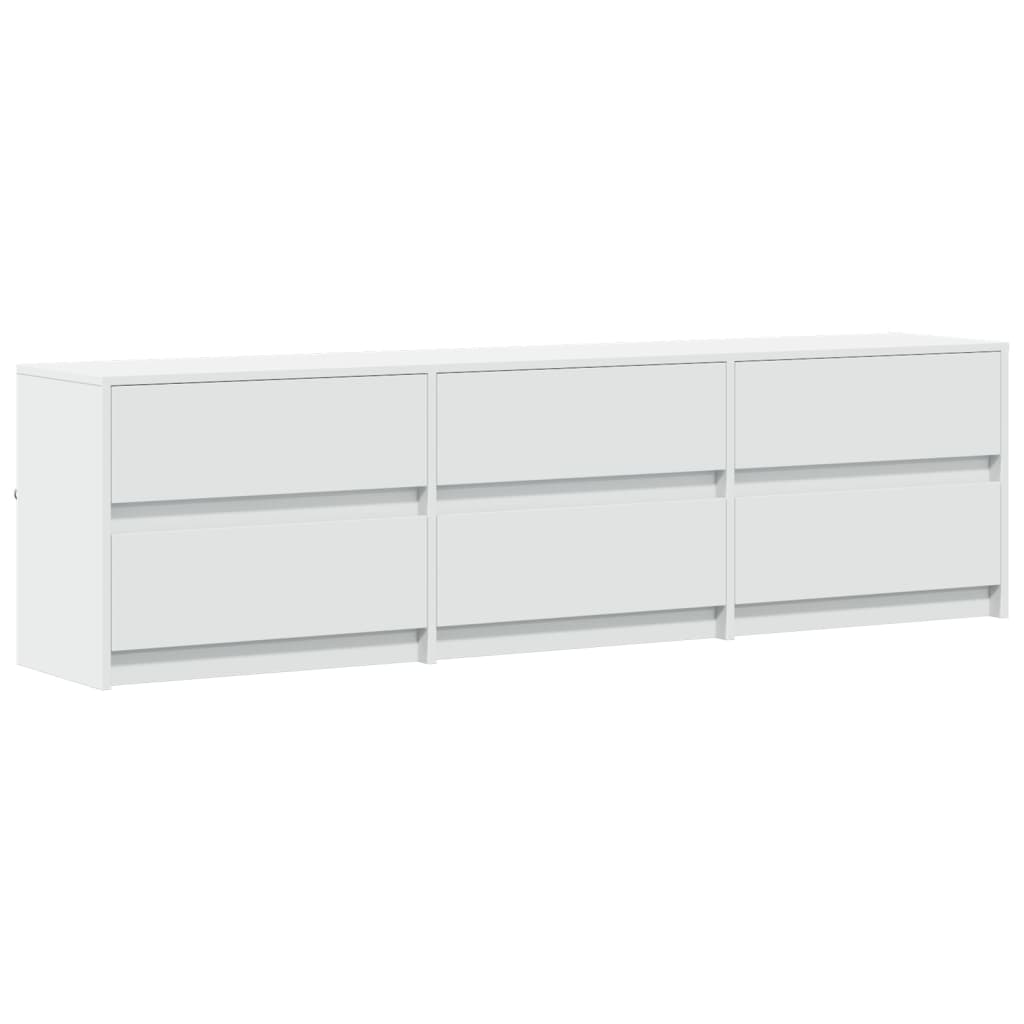 Meuble TV avec LED blanc 180x34x50 cm bois d'ingénierie - XIOS