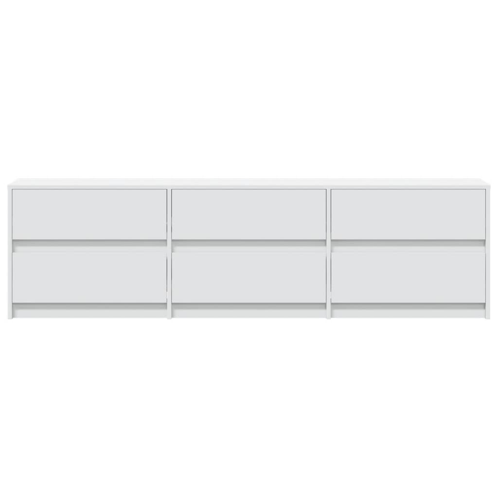 Meuble TV avec LED blanc 180x34x50 cm bois d'ingénierie - XIOS