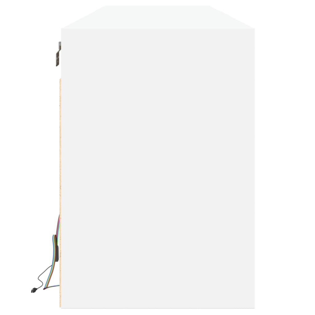 Meuble TV mural avec LED blanc 180x31x45 cm - XIOS