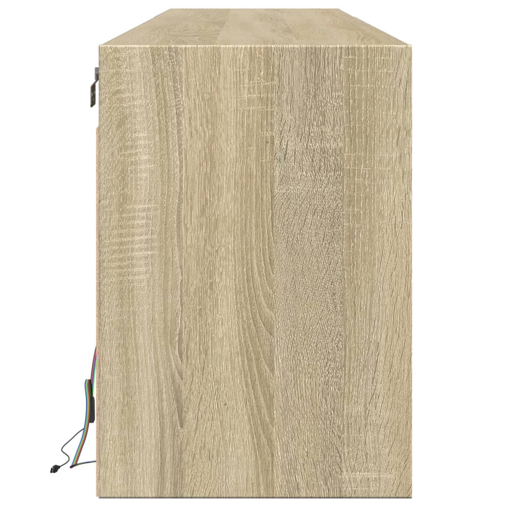 Meuble TV mural avec LED chêne sonoma 180x31x45 cm - XIOS