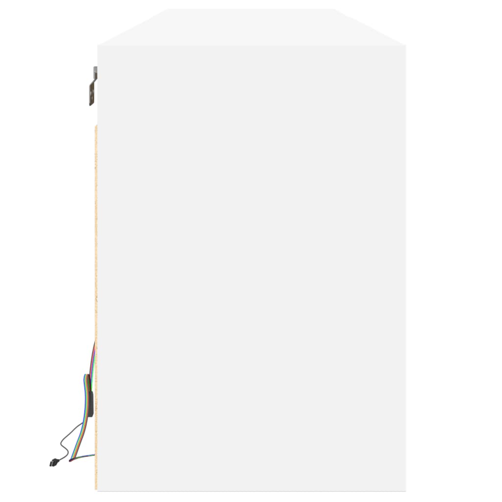 Meuble TV mural avec LED blanc 180x31x45 cm - XIOS