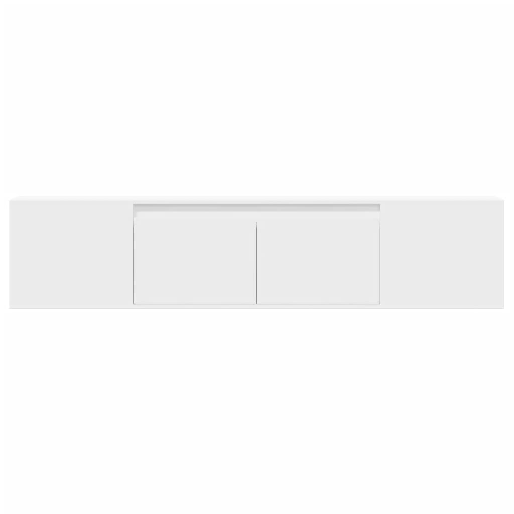 Meuble TV mural avec LED blanc 180x31x39,5 cm - XIOS