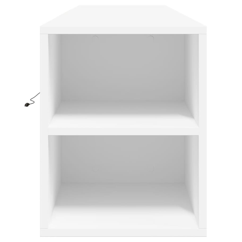 Meuble TV mural avec LED blanc 180x31x39,5 cm - XIOS