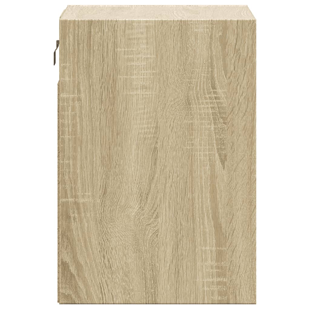 Tables de chevet murales avec lumières LED 2 pcs chêne sonoma - XIOS