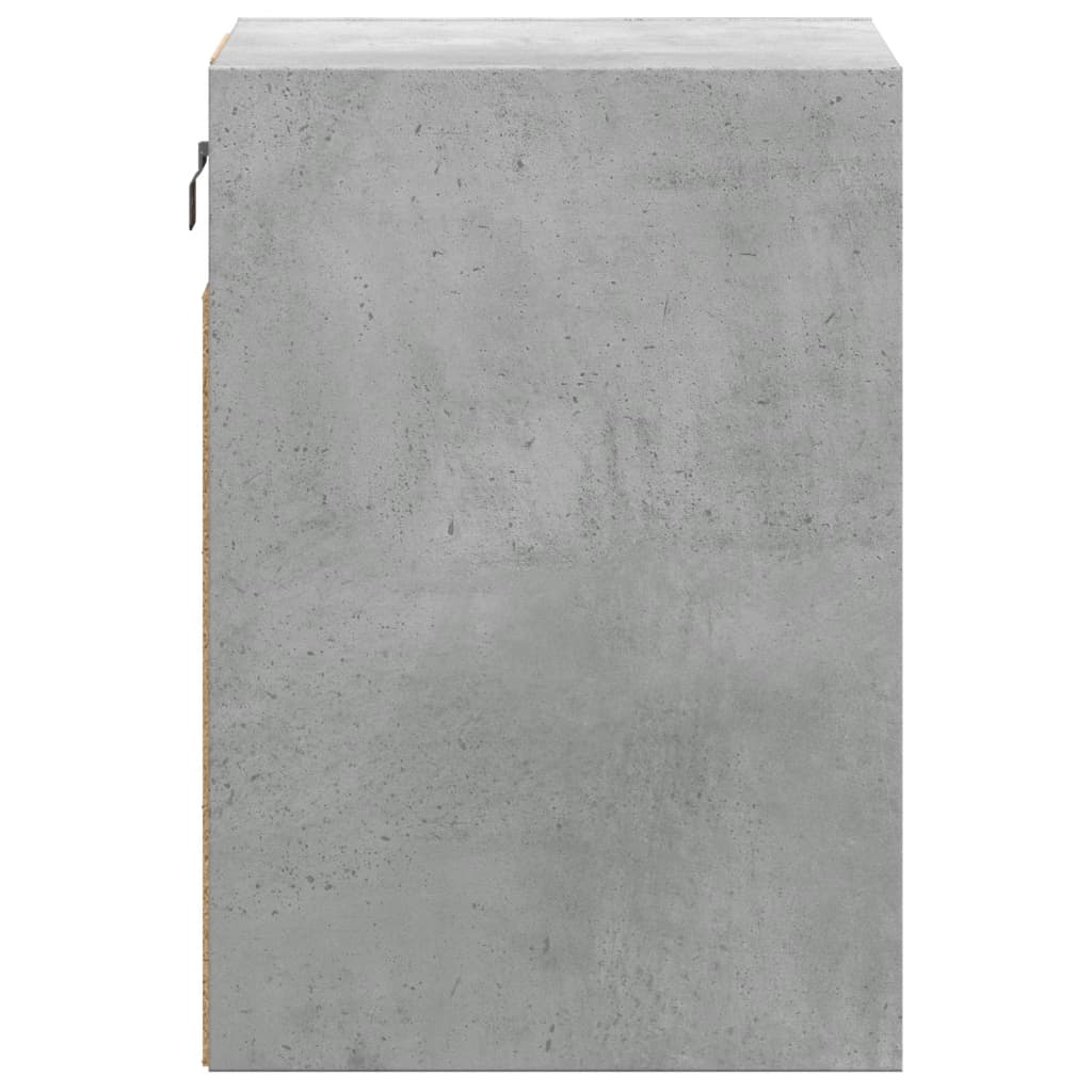 Table de chevet murale avec lumières LED gris béton - XIOS