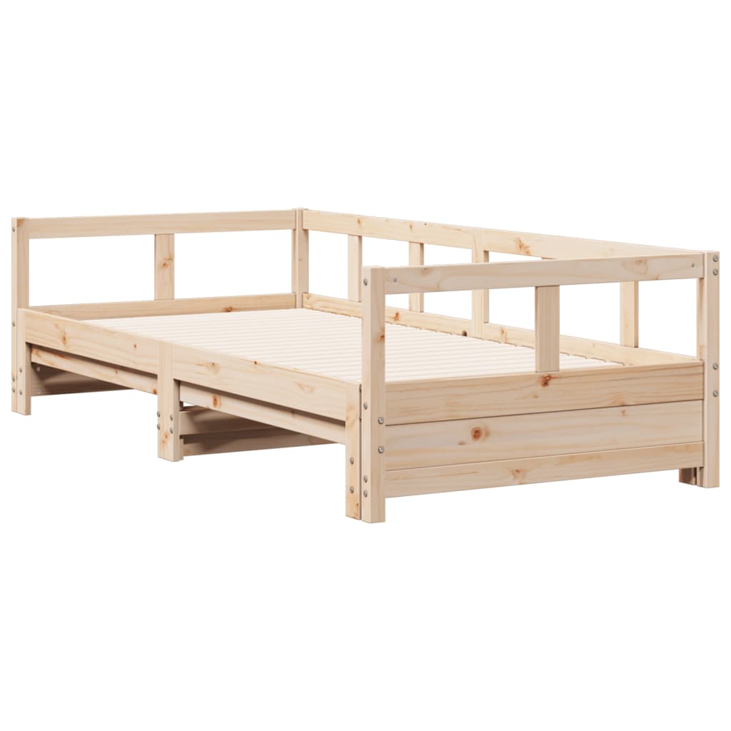 Lit de jour sans matelas 90x190 cm bois de pin massif - XIOS