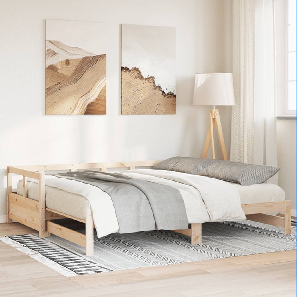Lit de jour sans matelas 90x190 cm bois de pin massif - XIOS