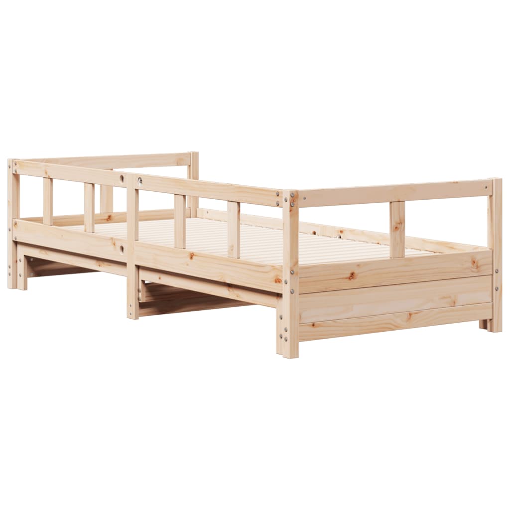 Lit de jour sans matelas 90x190 cm bois de pin massif - XIOS
