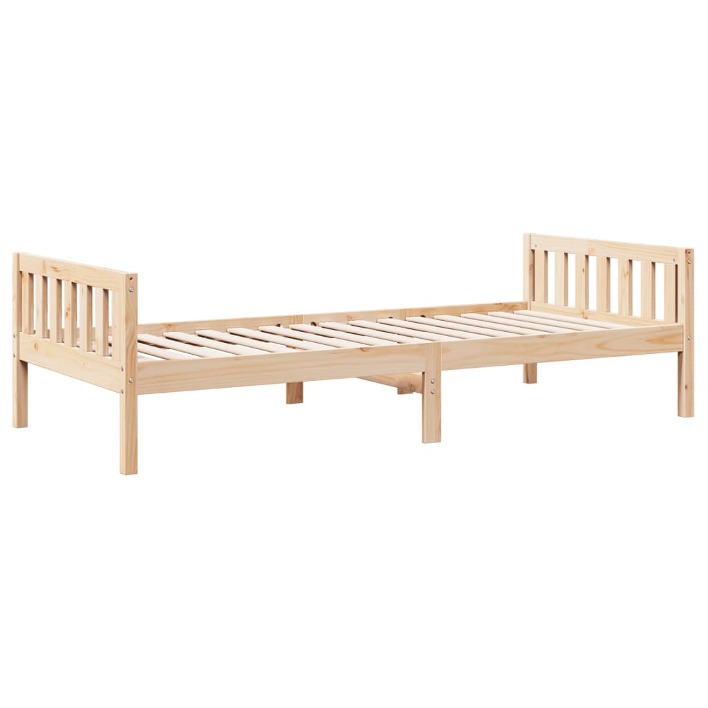 Lit pour enfants sans matelas 80x200 cm bois de pin massif - XIOS