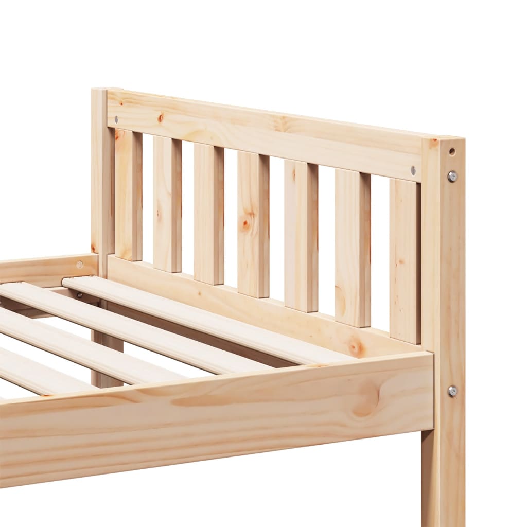 Lit pour enfants sans matelas 90x190 cm bois de pin massif - XIOS