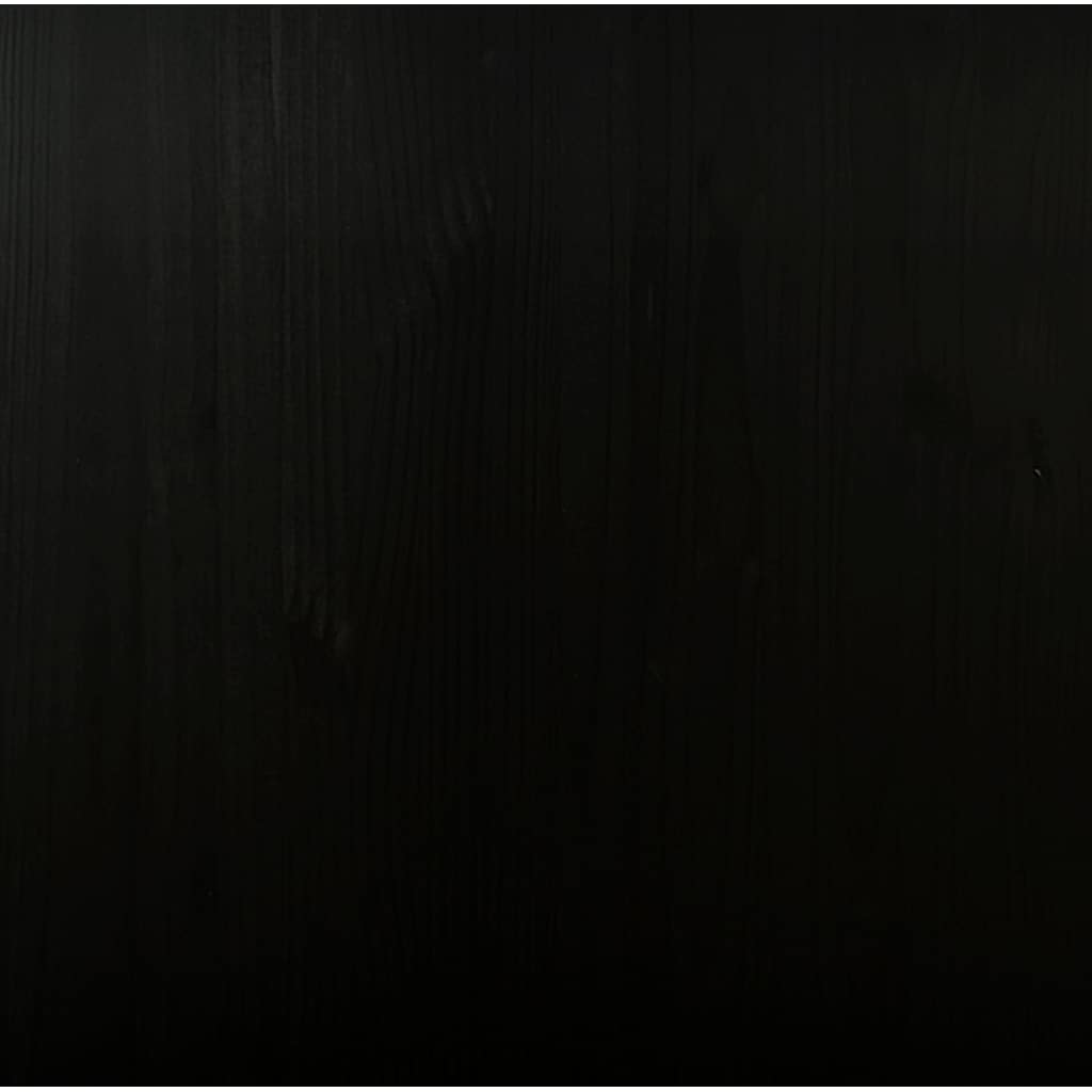 Armoire roulante avec tiroirs MOSS noir bois de pin solide