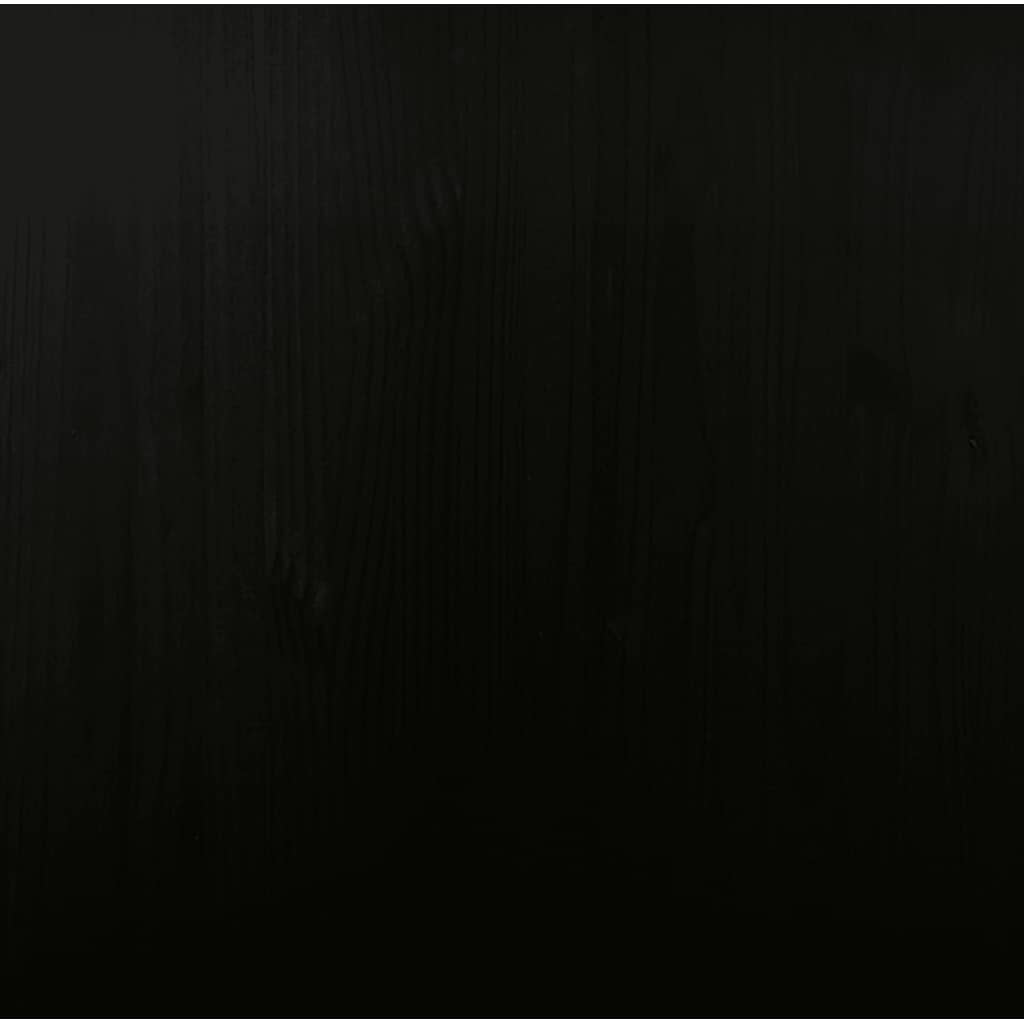 Armoire roulante avec tiroirs MOSS noir bois de pin solide