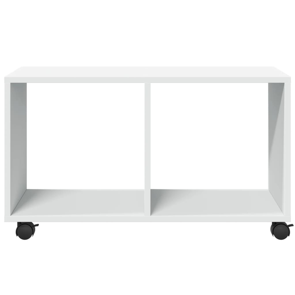 Armoire à roulettes blanc 72x33x42,5 cm bois d'ingénierie - XIOS