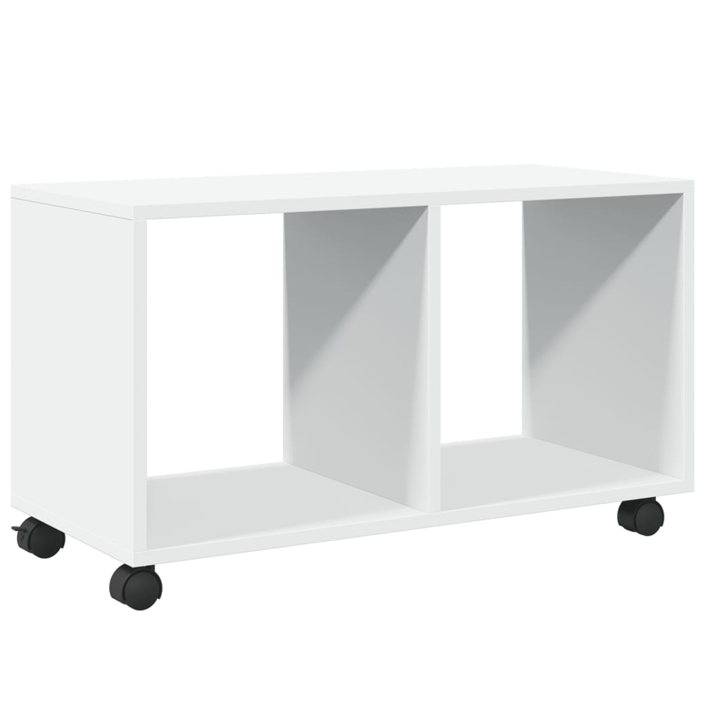 Armoire à roulettes blanc 72x33x42,5 cm bois d'ingénierie - XIOS