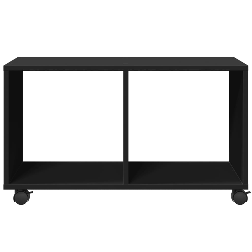Armoire à roulettes noir 72x33x42,5 cm bois d'ingénierie - XIOS