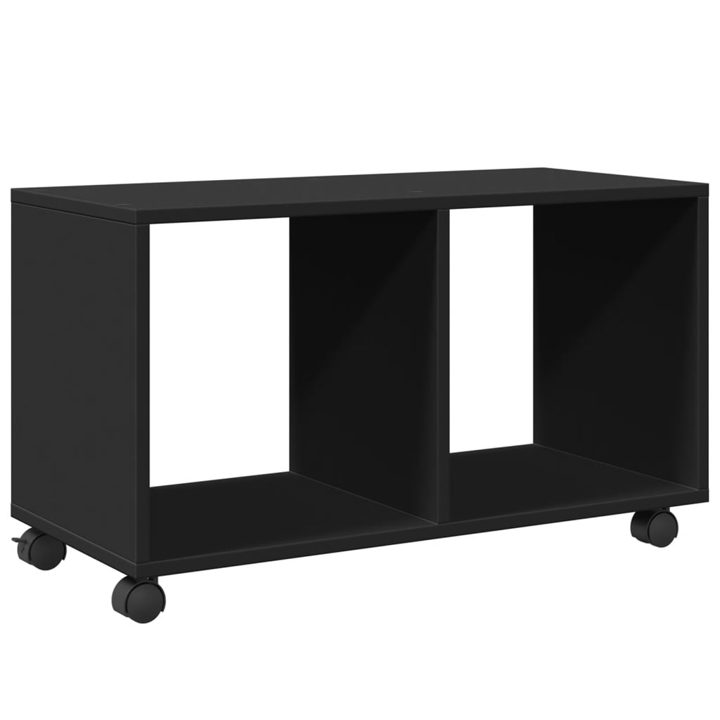 Armoire à roulettes noir 72x33x42,5 cm bois d'ingénierie - XIOS