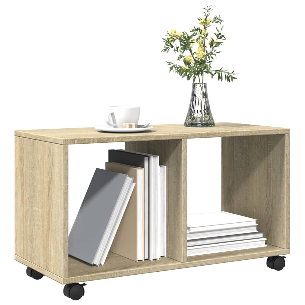 Armoire à roulettes chêne sonoma 72x33x42,5cm bois d’ingénierie - XIOS