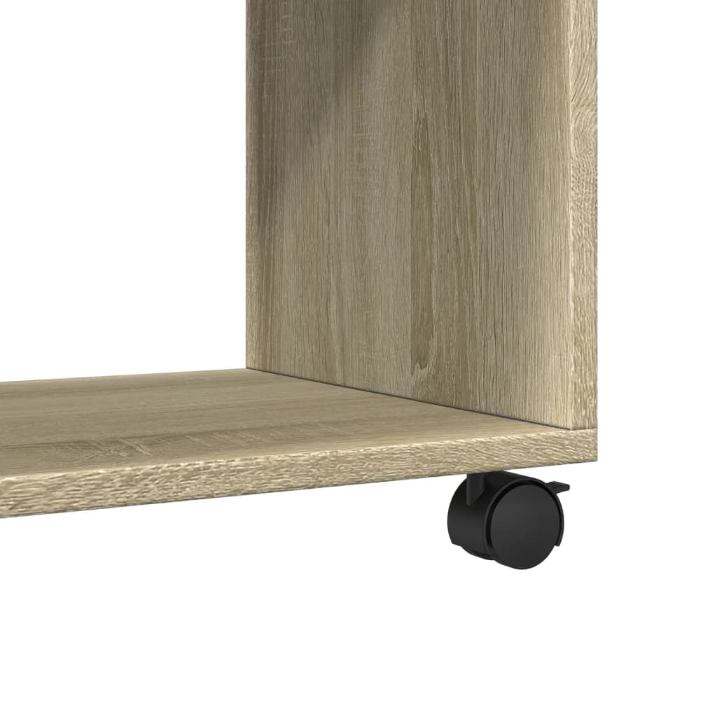 Armoire à roulettes chêne sonoma 72x33x42,5cm bois d’ingénierie - XIOS