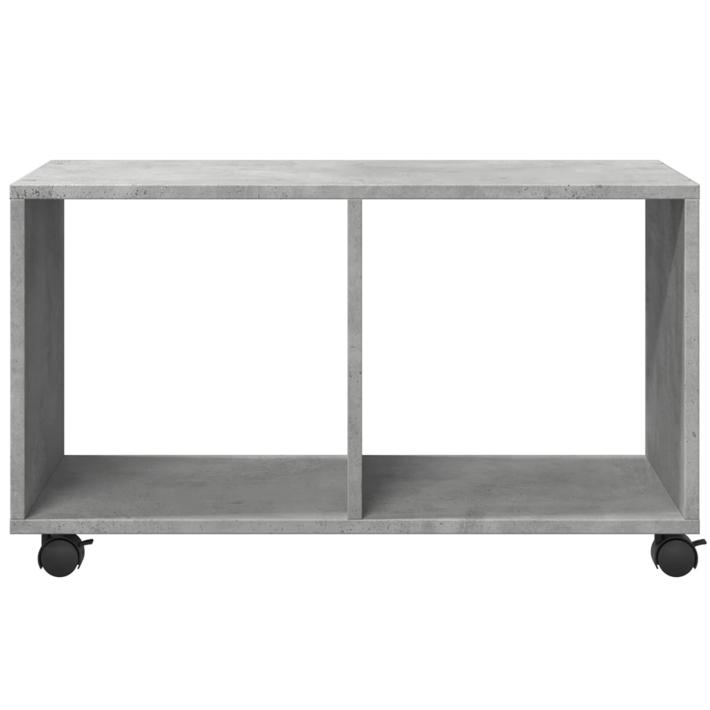 Armoire à roulettes gris béton 72x33x42,5 cm bois d’ingénierie - XIOS