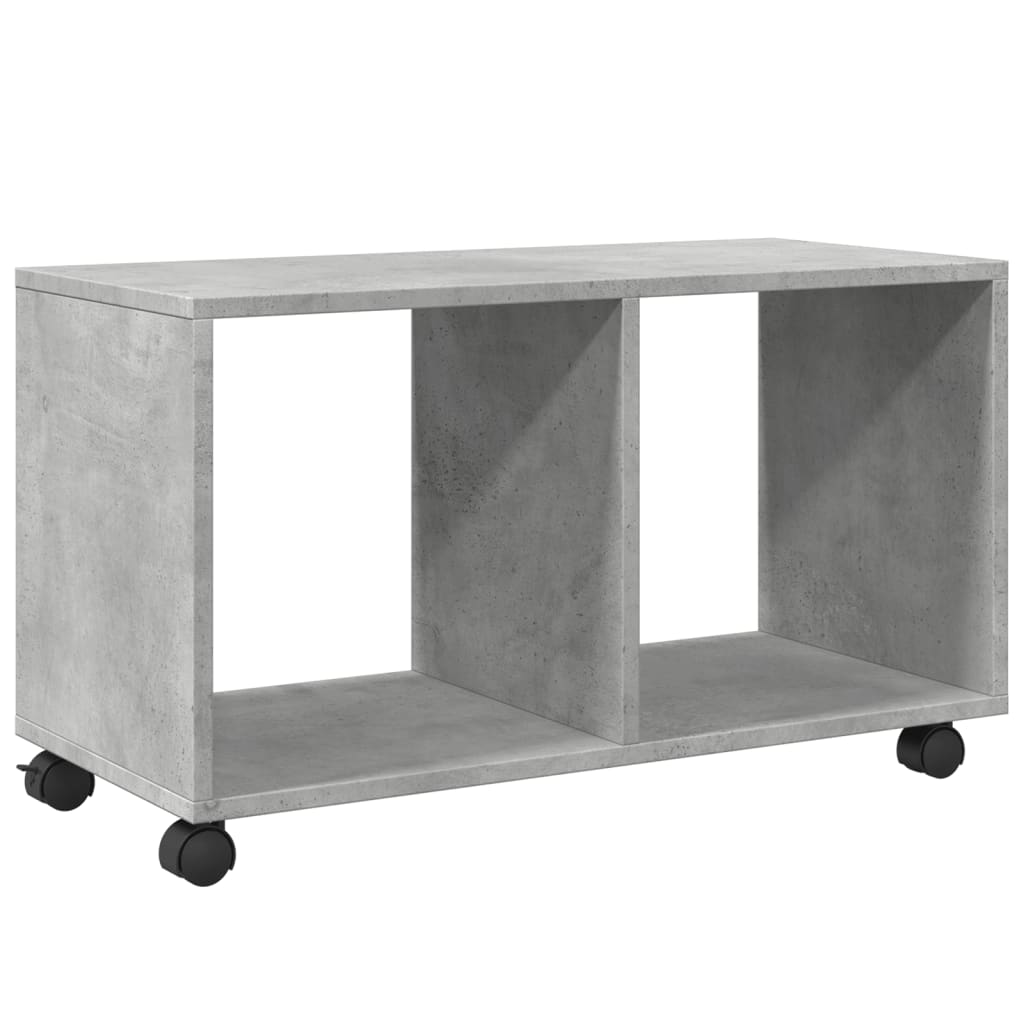 Armoire à roulettes gris béton 72x33x42,5 cm bois d’ingénierie - XIOS