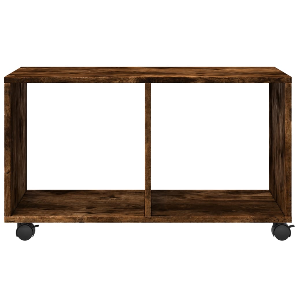 Armoire roulante chêne fumé 72x33x42,5 cm bois d'ingénierie - XIOS