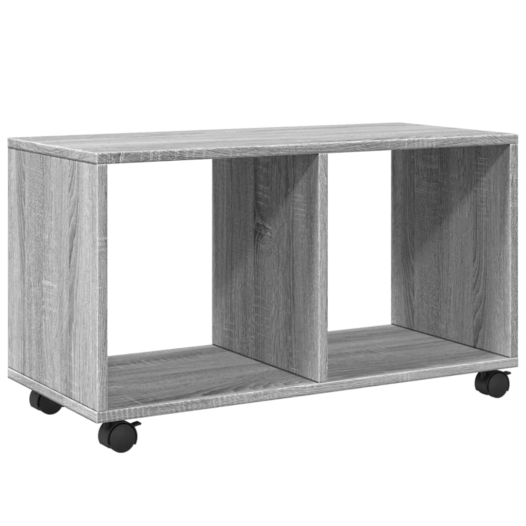 Armoire roulante sonoma gris 72x33x42,5 cm bois d'ingénierie - XIOS